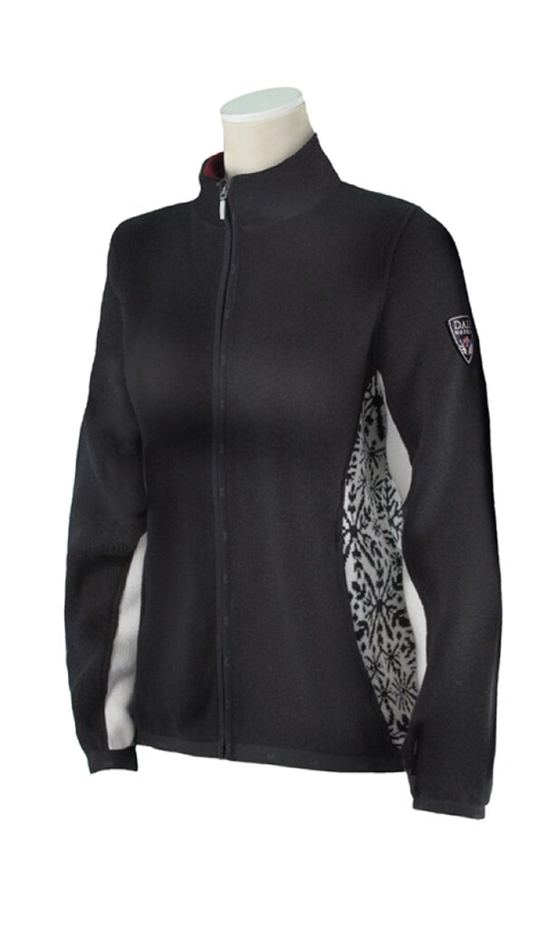 Dale of Norway Preikestolen dames vest zwart Noorse Kroon